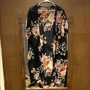 Floral Sheer Kimono Cardigan